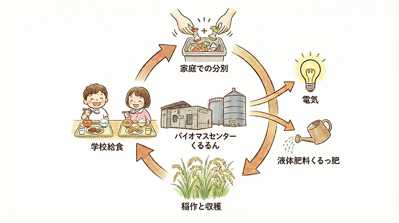 【福岡県・大木町】生ごみが「美味しいお米」に化ける
